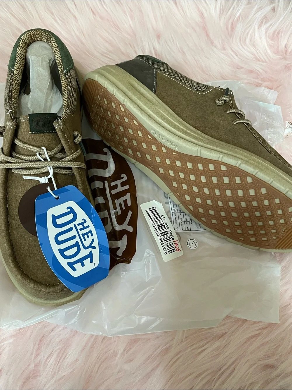 Hey Dude Men’s Brown & Green Casual Slip-On Loafers